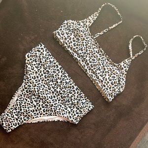 High waisted bikini set